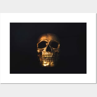 Golden Skull Posters and Art